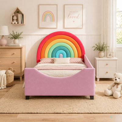 Lit de jour simple tapissier Rainbow