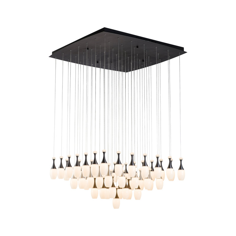 Lustre unique à plusieurs niveaux à DEL 49 lumière pittenger