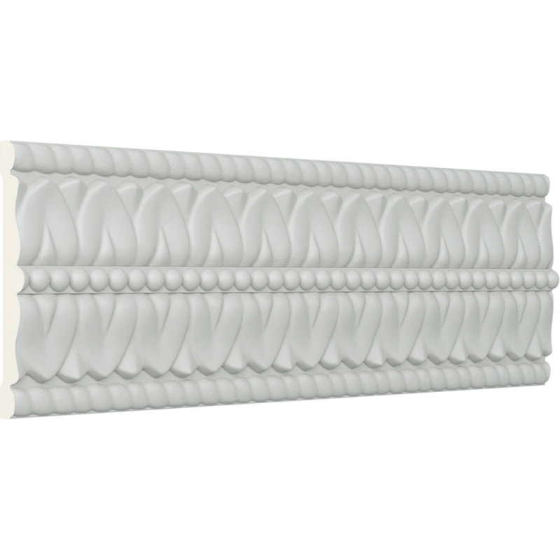 4 1/2"H x 5/8"P x 94 1/2"L, (1 1/4" Repeat), Leaf with Dart Chair Rail (12-Pack)