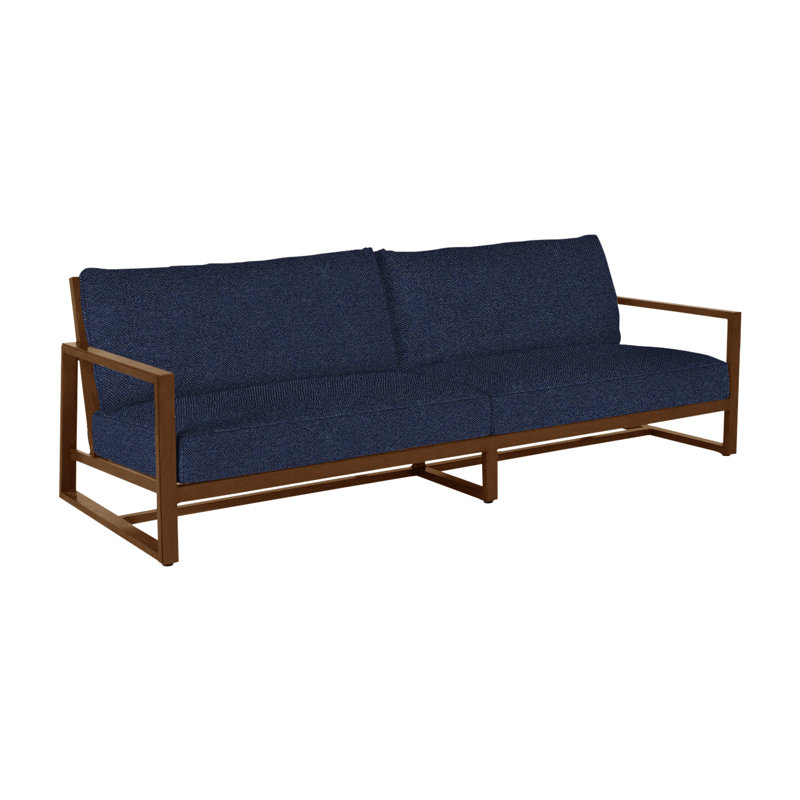 Canapé Avondale, Pas de soudure, Indigo Intermix, Chêne