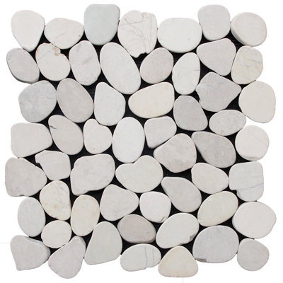 Sliced Pebble Mosaic Wall & Floor Tile