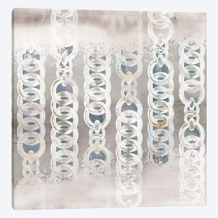 «Chainink I», impression sur toile, H 12 po x l 12 po x P 0,75 po, Toile tendue, Pas de tapis