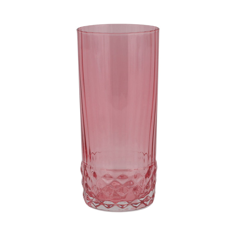 Deco Handmade Drinking Glass, 1, Pink