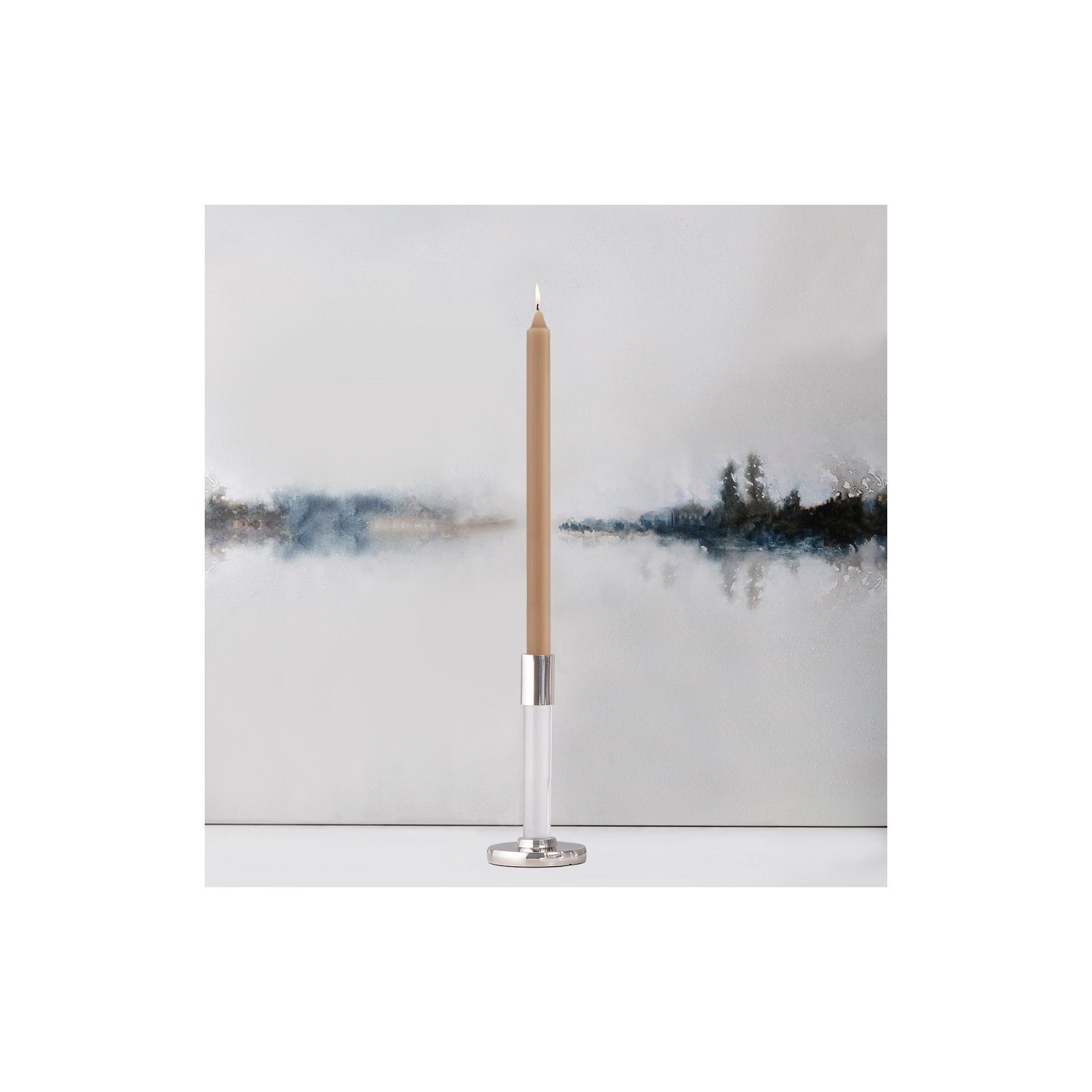 Root Candles Unscented Taper Candle, 12" H x 0.88" W x 0.88" D, Beeswax