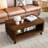 Valen 41.5" Walnut Solid Wood Coffee Table-656290803