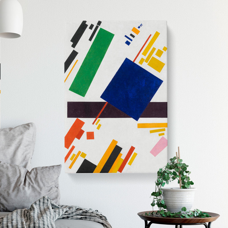 Composition Vol.1 by Kazimir Malevich - Wrapped Canvas Painting, 60cm H x 40cm W x 3cm D