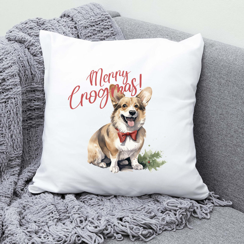 05_corgi Polyester Throw Pillow, 20" x 20"