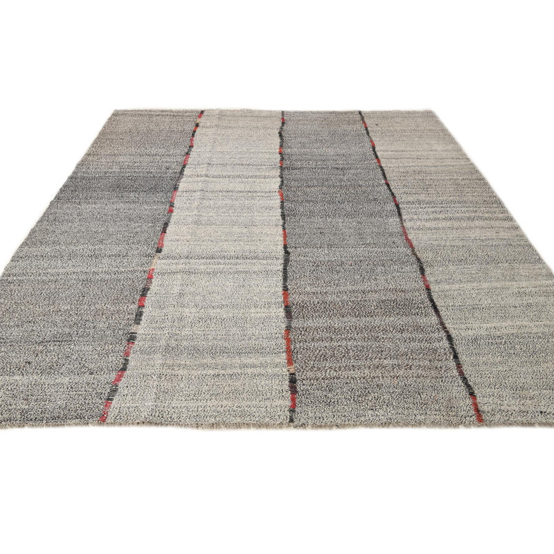 Tapis noir et blanc Ousley