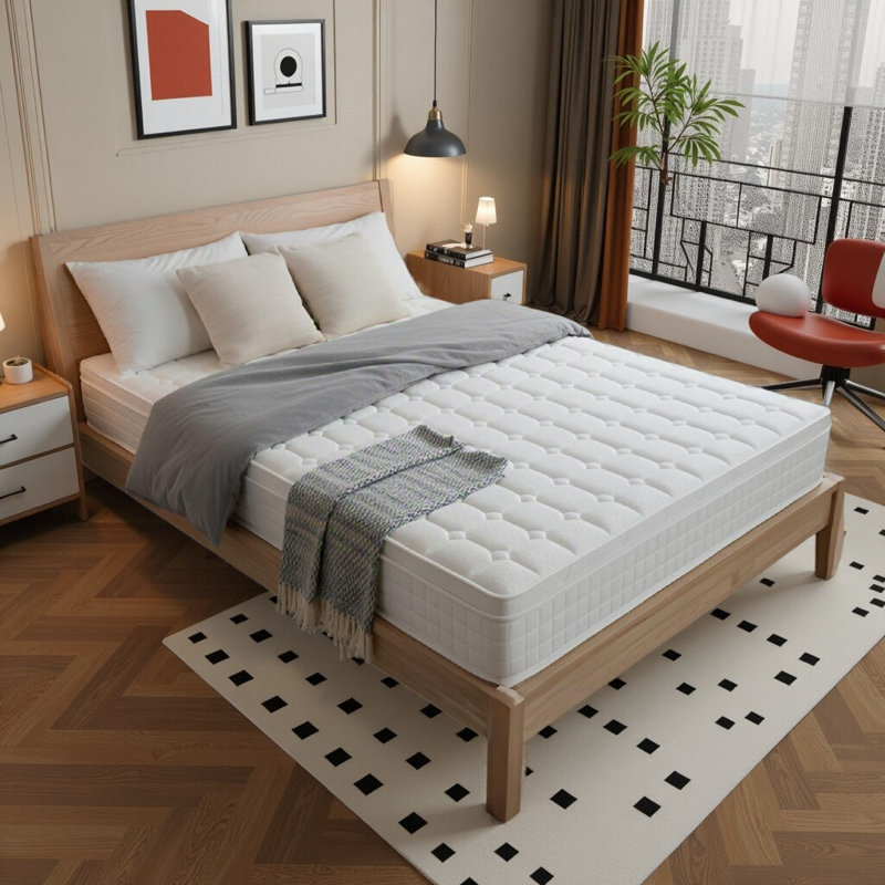Matelas hybride de 10 po DreamCraft - Gel rafraîchissant et ressorts ensachés pour une isolation et un soutien ultimes des mouvements