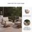 Fauteuil pivotant avec coussin Francis Beach