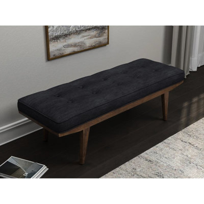 Banc gris et chêne touffeté