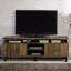 Meuble télé minimaliste moderne blanc de 60 pouces