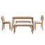 Mavy 5 - Piece Solid Wood Dining Set