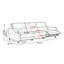 Canapé modulaire orange en similicuir-129381685