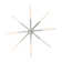 Erik 8 - Light Dimmable LED Sputnik Modern Linear Chandelier