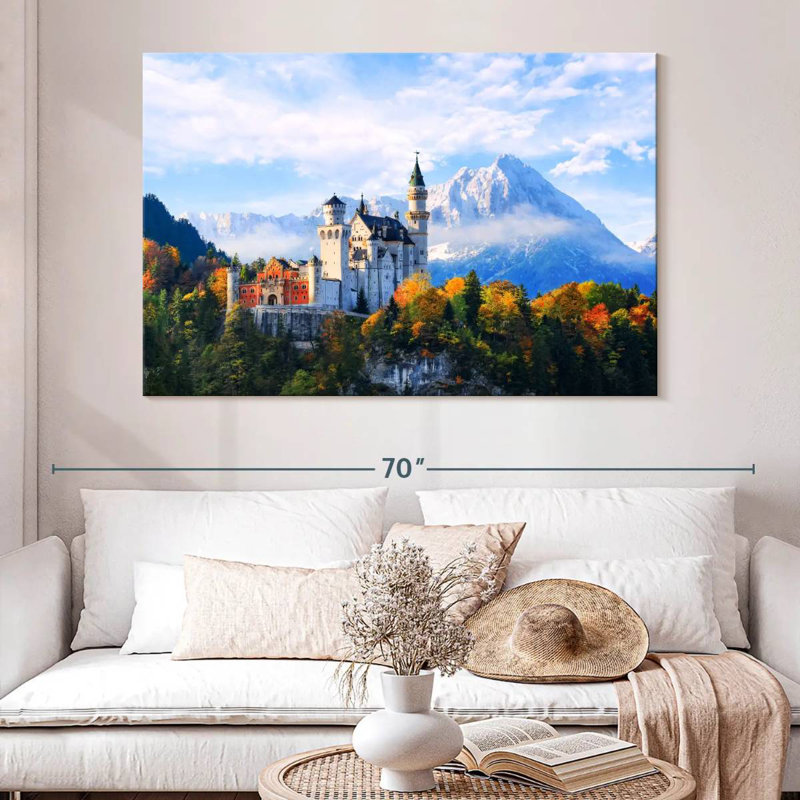 Château de Neuschwanstein, Alpes bavaroises, H 34 po x l 51 po