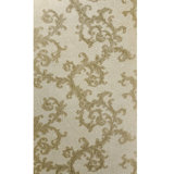 Versace Calligraphy Beige Brass Barocco Designer Textured Damask Wallpaper Rolls