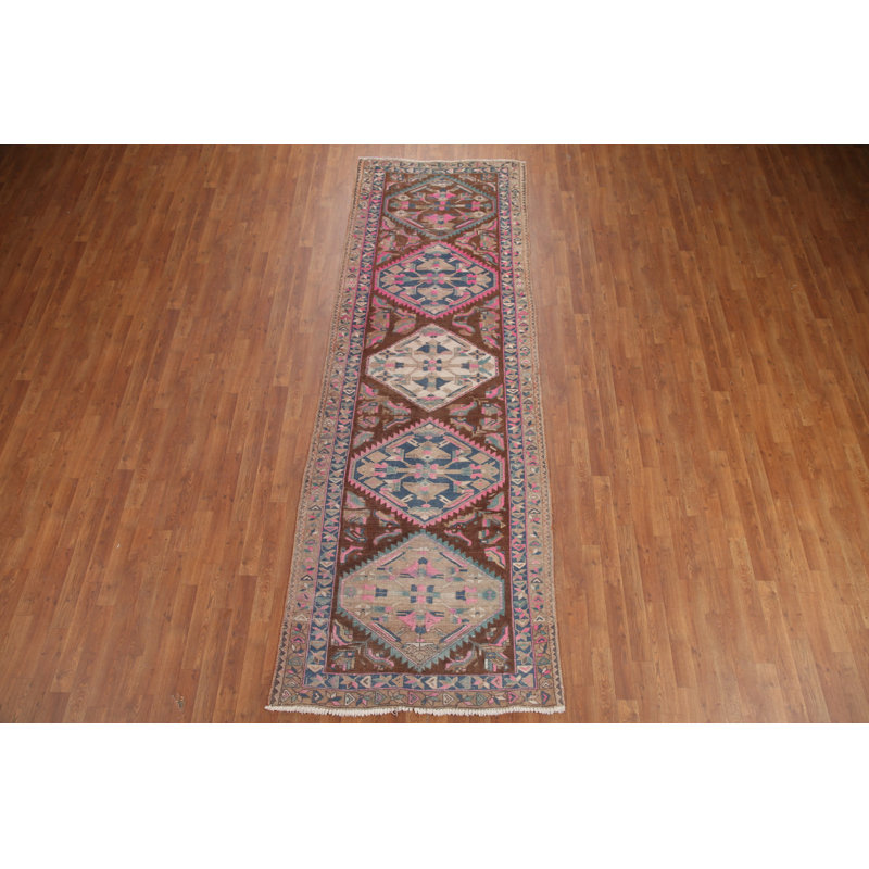 Tapis de couloir brun 4 x 11