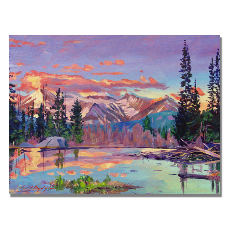 « soirée serenity » par david lloyd’s glover, reproduction d’art sur toile, H 18 po x l 24 po x P 2 po