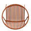 Chaises de patio 2, orange. Empilable avec art moderne simple. Pieds en métal + plastique. Support solide de 300 lb. Courbe ergonomique pour plus de confort. Dossier respirant. Plastique imperméable. L 24,94 po x-122017060