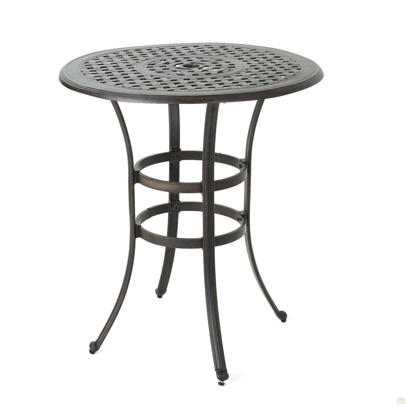 Table de bar en fonte d'aluminium