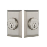 Nostalgic Warehouse New York Plate Double Cylinder Deadbolt