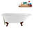 62" Streamline Clawfoot Tub,Tray,Drain, Clawfeet-101628986-102218225