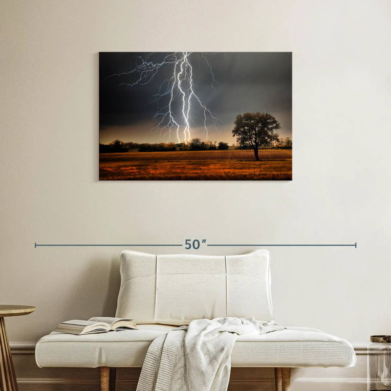 Alvord Field Lightning, 24" H x 36" W