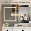 Bureau de coiffeuse avec miroir coulissant Farmhouse
