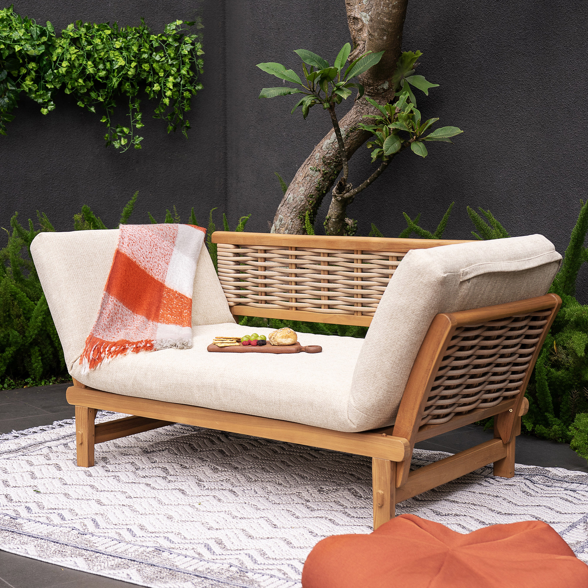 Decatur Teak Patio Daybed