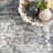 Eugenio Barbed Iris Medallion Blue/Gray Rug-1873485223