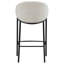 Ensemble de 2 chaises de bar en tissu d'ameublement Chadwick