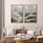 " Cresting Waves Dynamic Seascapes In Monochrome Nature Wilderness Illustrations Rustic Decor " 2 - Pieces-101751929-101751927