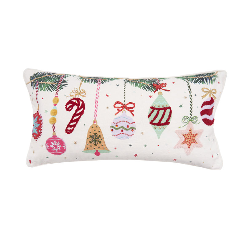 24" x 12" Vintage Ormament Throw Pillow