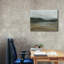 Art mural sur toile Misty River Valley par Haley Knighten, 34 po x 26 po