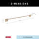Vero 24 in. Wall Mount Towel Bar Bath Hardware Accessory