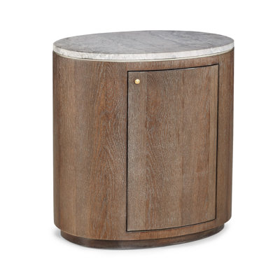 Amado Drum End Table with Storage