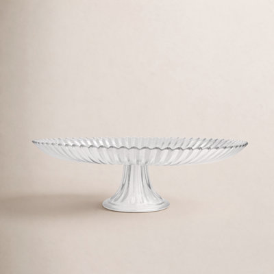 Fortessa Archie Glass, 13 Inch Large Cake Stand, Clear