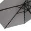 2.5M Round Garden Parasol Solar LED Lights Umbrella Tilt Crank with Base-1902918145