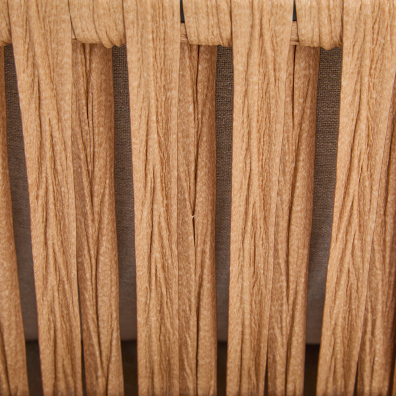 Caniah Faux Rattan Accent Chairs, Natural