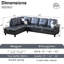 Canapé modulaire en cuir 2 pièces Bawan-2074801170-2074801190