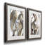 «Horse Abstraction I», ensemble de 2 peintures sur papier encadrées