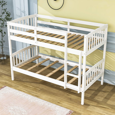 Kids Twin Over Twin Bunk Bed
