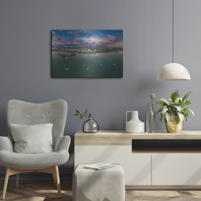 Rosecliff Heights 'Sarasota Sunset Crop' by Luxe Portfolio, Metal Wall Art