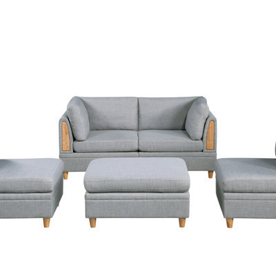 MODULA SET - 5PC Dorris Fabric Sectional Sofa