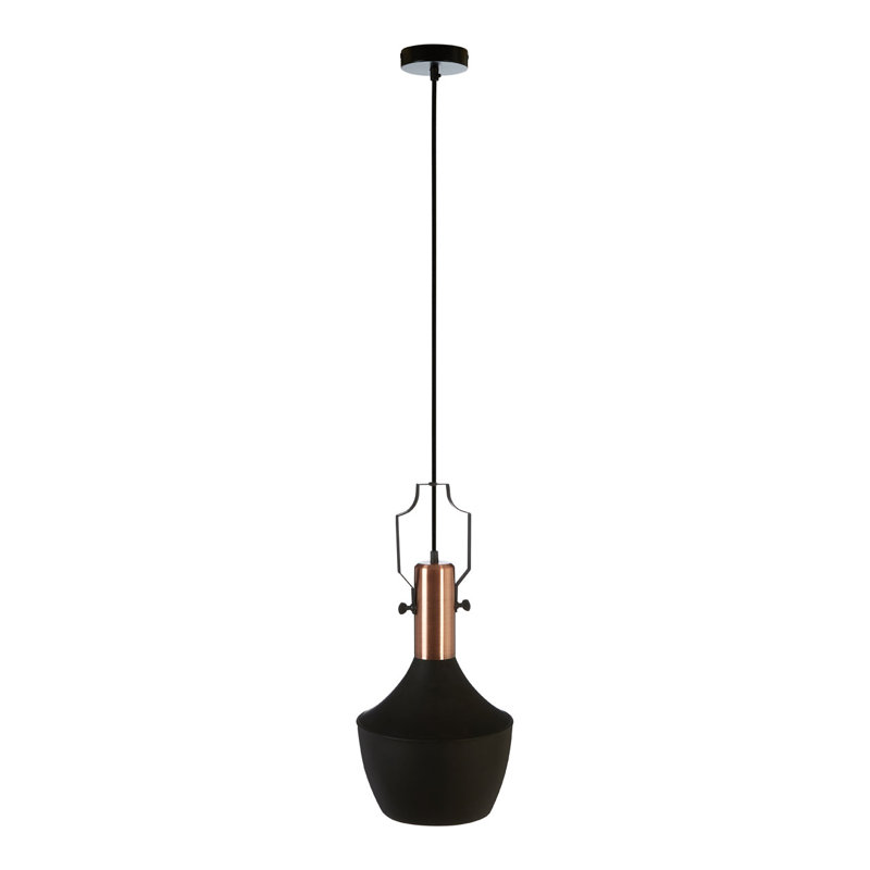 Arlo 1 - Light Black Metal Dome Pendant