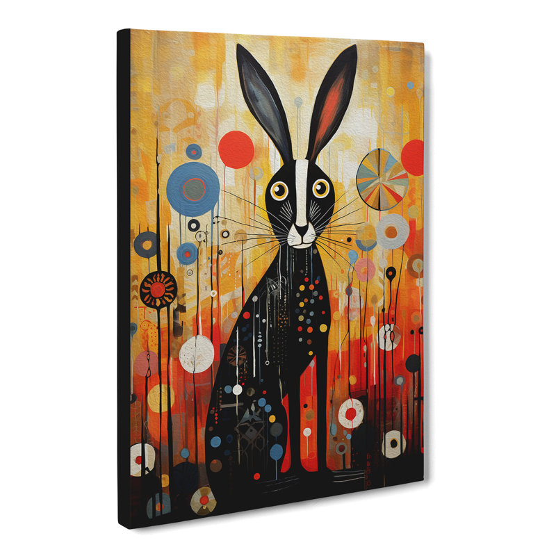 Hare Dadaism Art No.2 - Wrapped Canvas, 50cm H x 35cm W x 3cm D