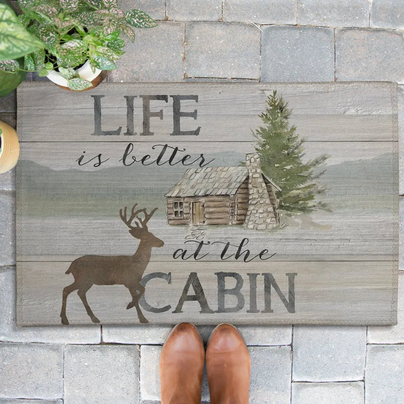Paillasson Life at the Cabin, L 18 po x L 30 po