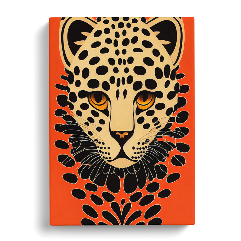 Leopard Deco Vol.2 - Wrapped Canvas, 76cm H x 50cm W x 3cm D