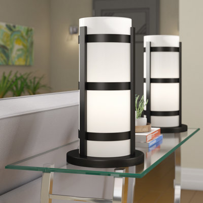 Ensemble de lampe de table noire 18" Bradly